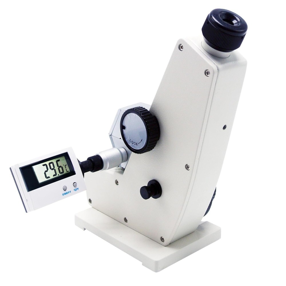 Monocular Abbe Refractometer Accuracy (nD)±0.0002 Digital Thermometer Display