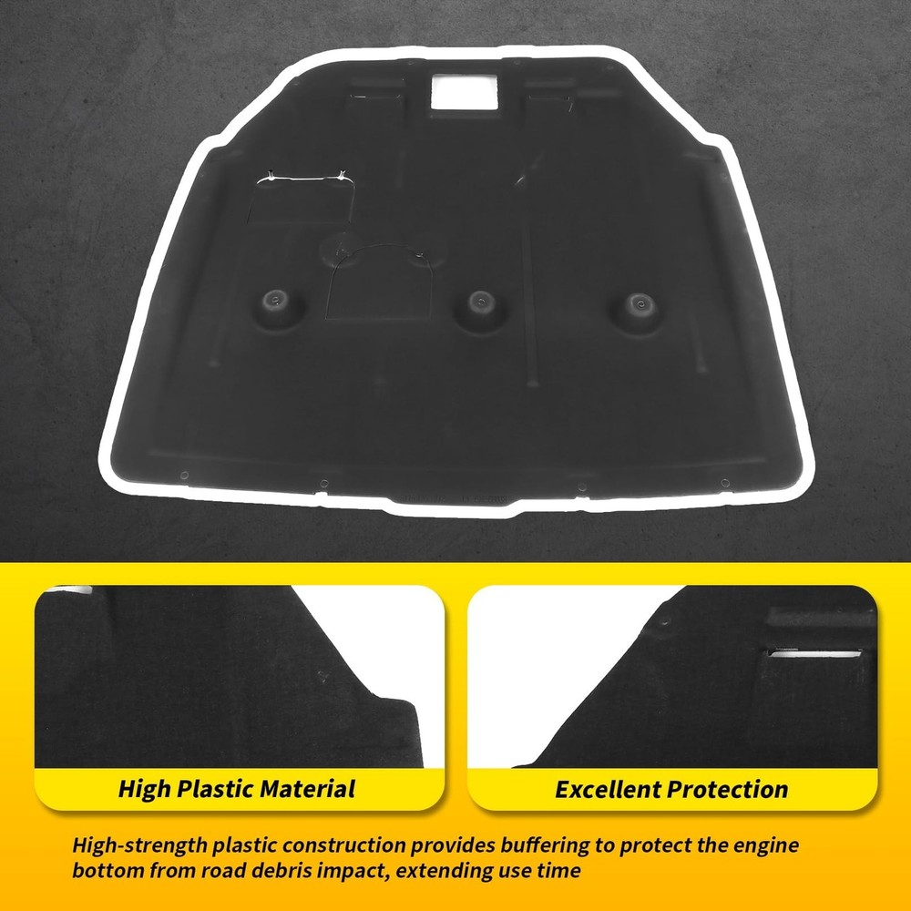 Front Engine Splash Shield Compatible with 2014-2020 Cooper F55 F56 Black...