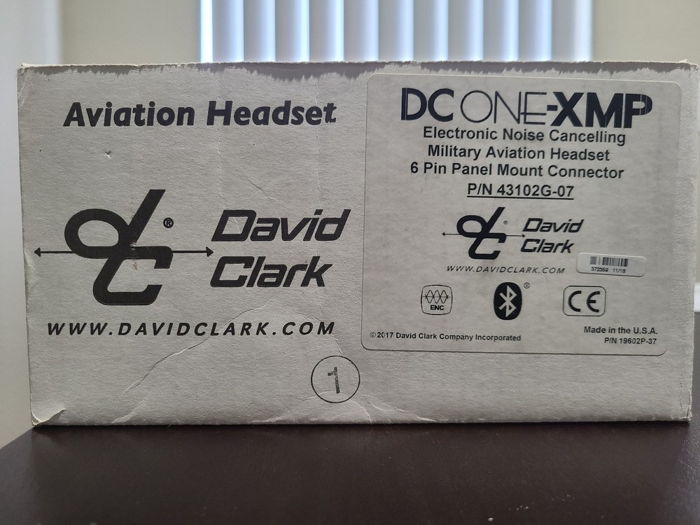 David Clark DC ONE-X headset with original case. Like new