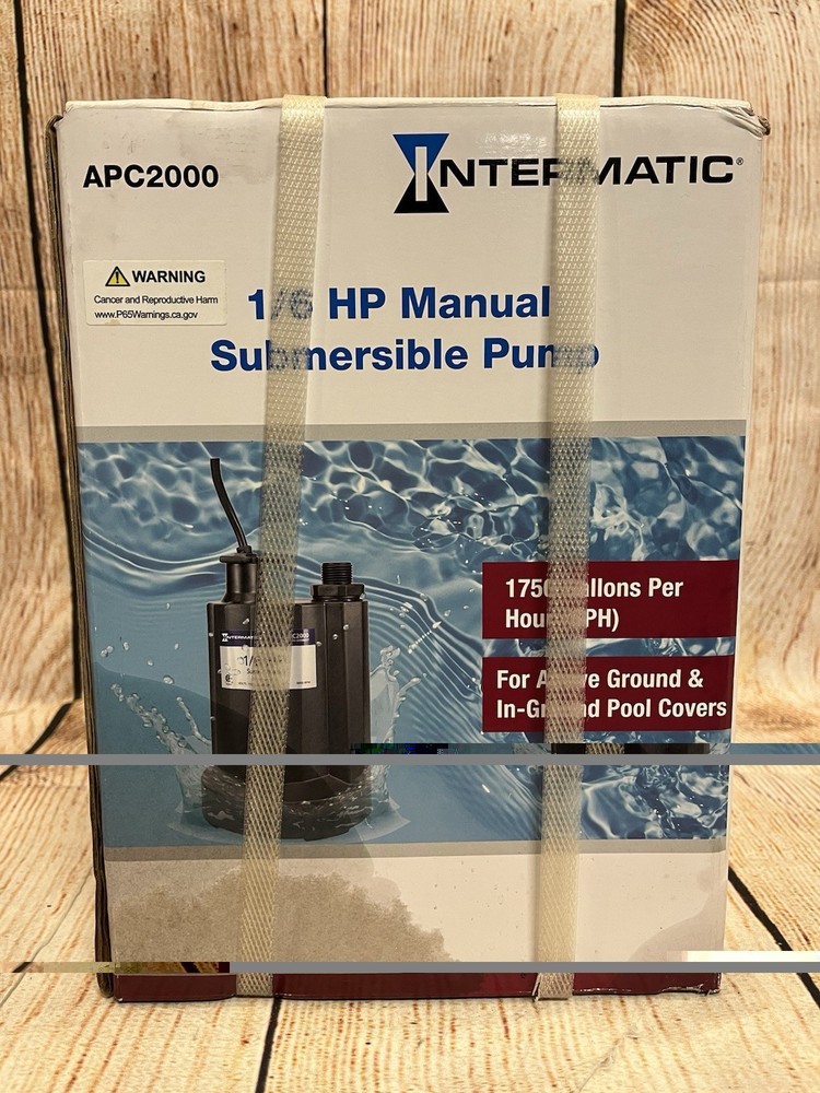 Intermatoc 1/6 HP Manual Submersible Pump 1750GPH (APC2000)