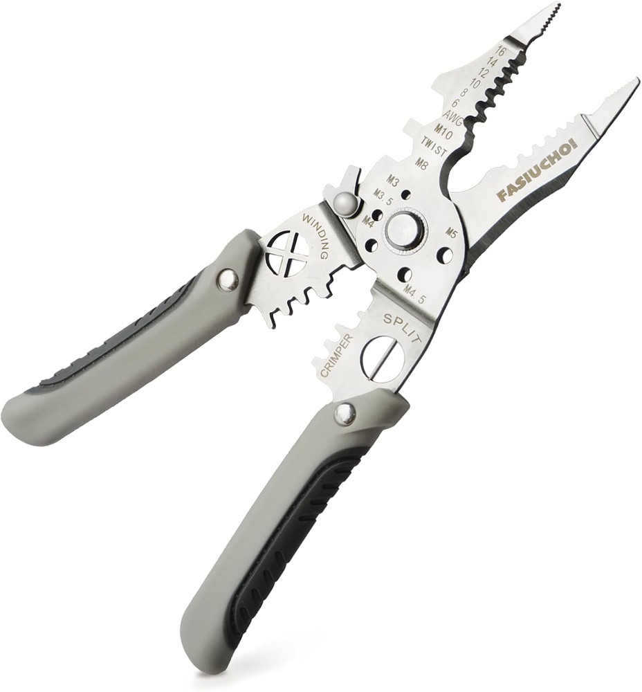 Multi-Function Wire Stripper Tool Electrical, -In- Wire Cutter & Wire Crimping T