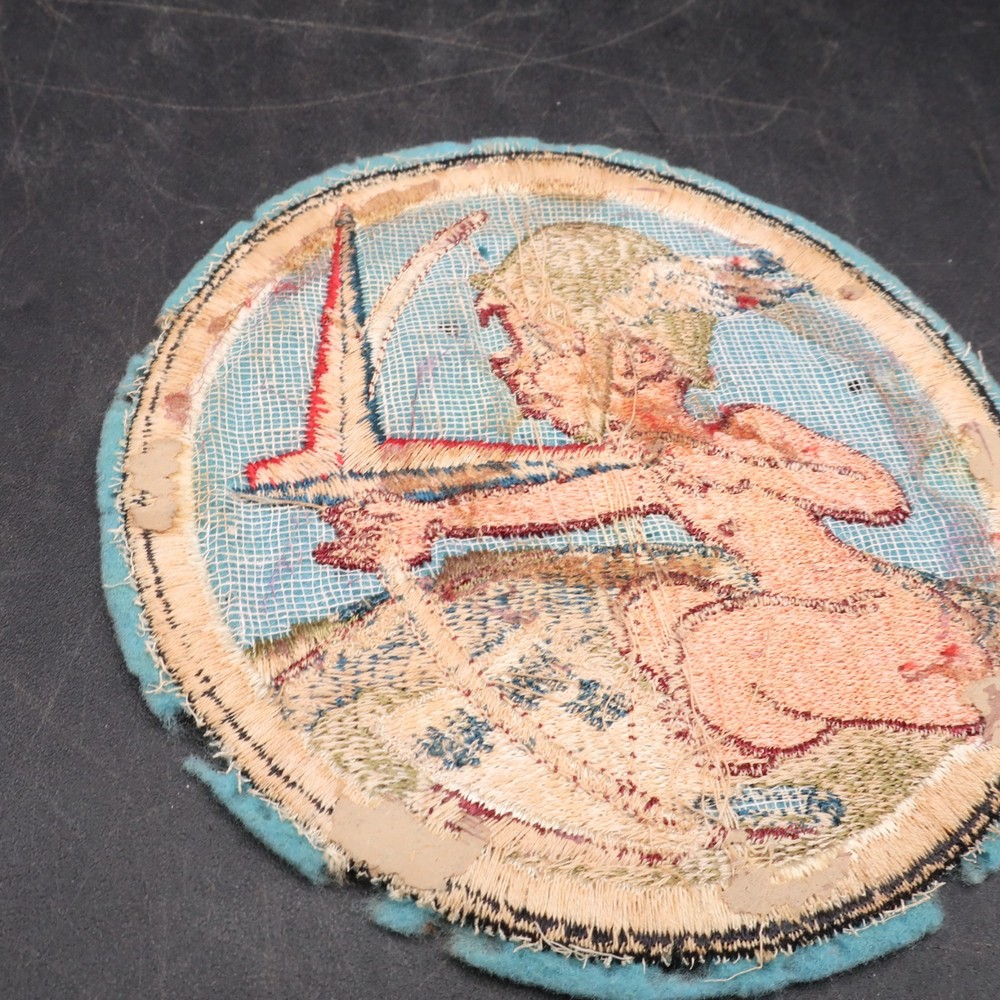 WW2 US Army AIR CORPS 13TH Ferry Squadron ORIGINAL 5" Edge Cut Wool Jacket Patch