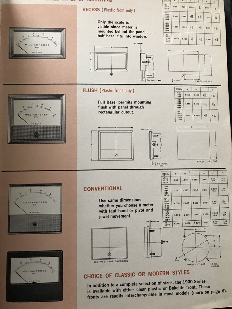 Weston Instruments Binder w/ Panel Instruments Meters Bulletins & Booklets