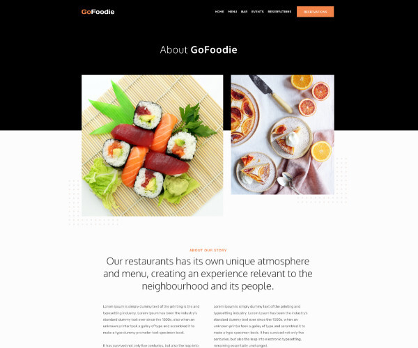 Premium Wordpress Elementor Template Kit Bundle | Food & Drink theme