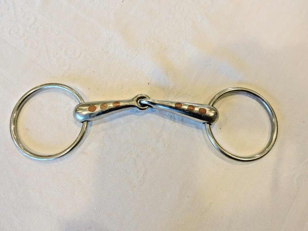 5" O-ring Snaffle Bit with COPPER inlay