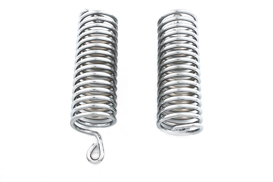 Chrome 7 inch Seat Spring Set fits Harley Davidson