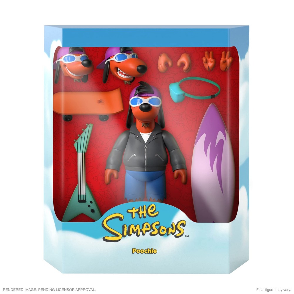 The Simpsons ULTIMATES! Wave 1 - Poochie 7 inch scale, Multicolor
