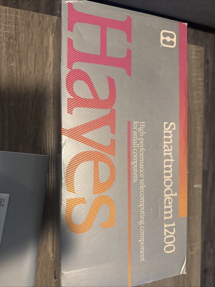 Hayes Smartmodem 1200 A Telecomputing Component (New In Box ) vintage Never used