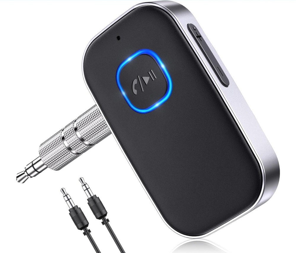 COMSOON Bluetooth Receiver for Car, Noise Cancelling 3.5mm AUX Bluetooth Car