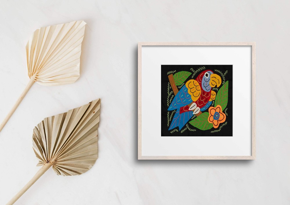 Multi-Color Parrot Bird Blue And Red Molita