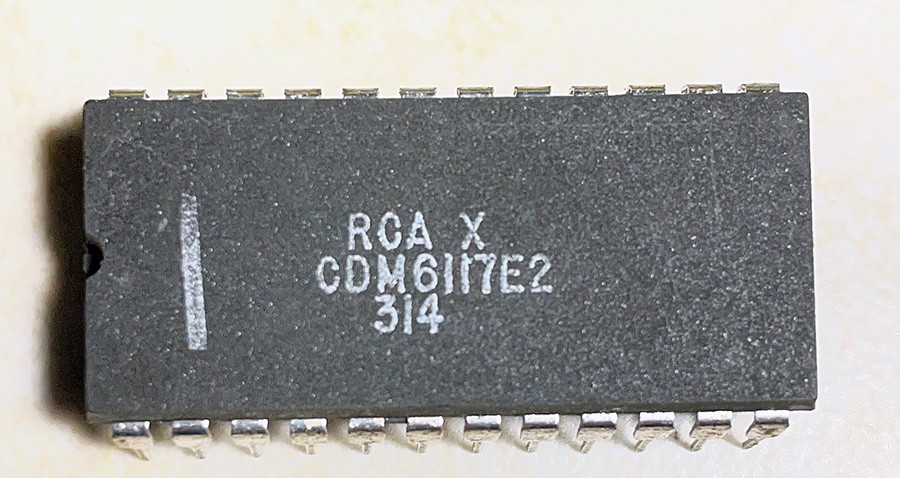 RCA CDM6117E2 6117  2K x 8 CMOS Static RAM