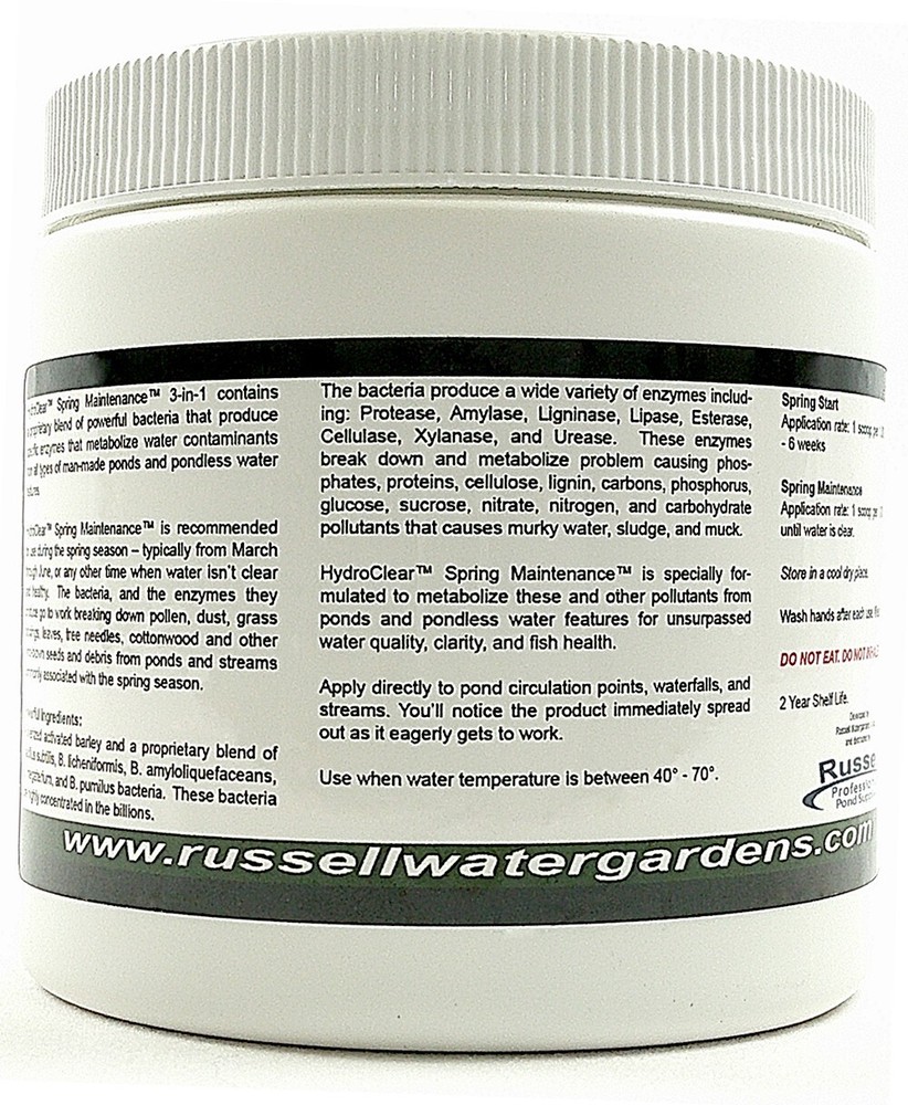 Beneficial Pond Bacteria Plus Barley Granular Spring Maintenance