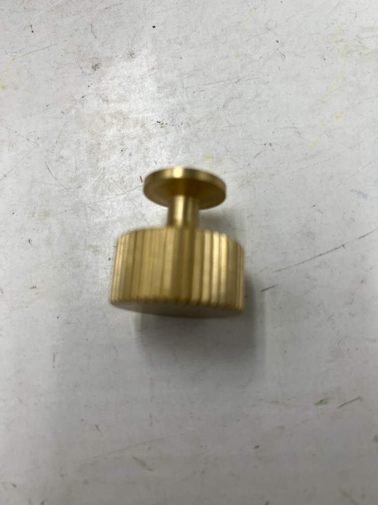 (Box of 5) Dairazan Brushed Gold Drawer Cabinet Pull Handle Knobs Brass