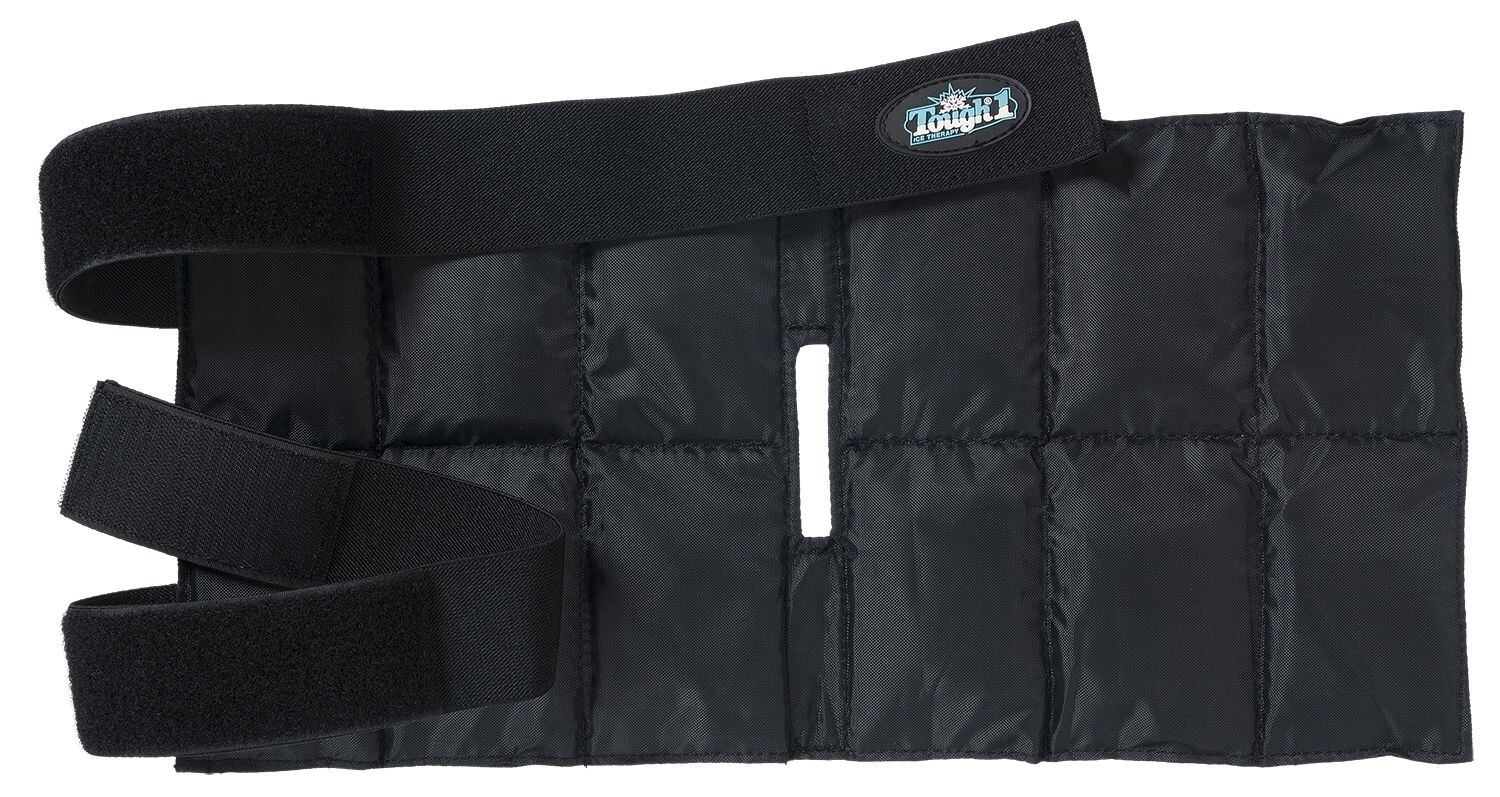 Horse Ice Therapy Knee-Hock Wrap - Black - Sold as One