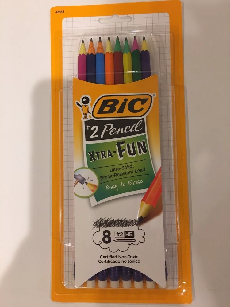 Bic Xtra-FUN #2 Pencils 8 Pack