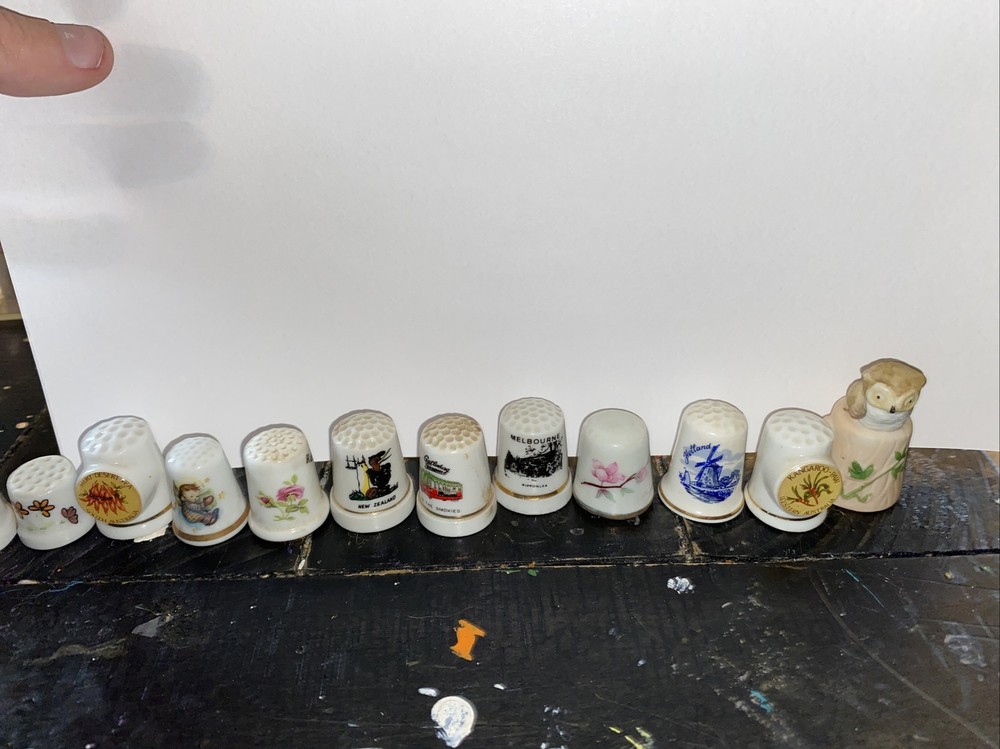 vintage thimbles lot