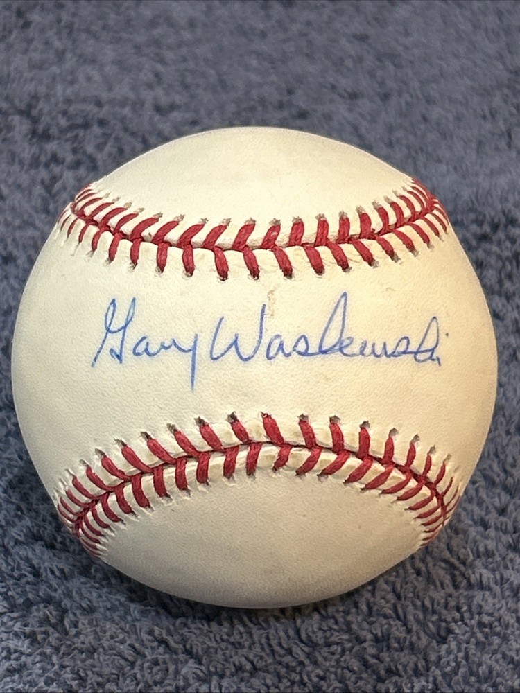 gary waslewski signed baseball autograph ball auto z