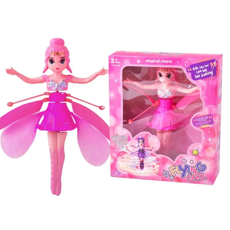 Little Princess Rotating Luminous Helicopter Doll Dancing Plane Gesture*
