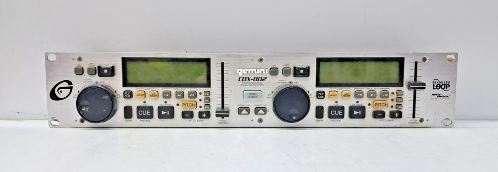 Gemini CDX-802 Dual CD Player Untested