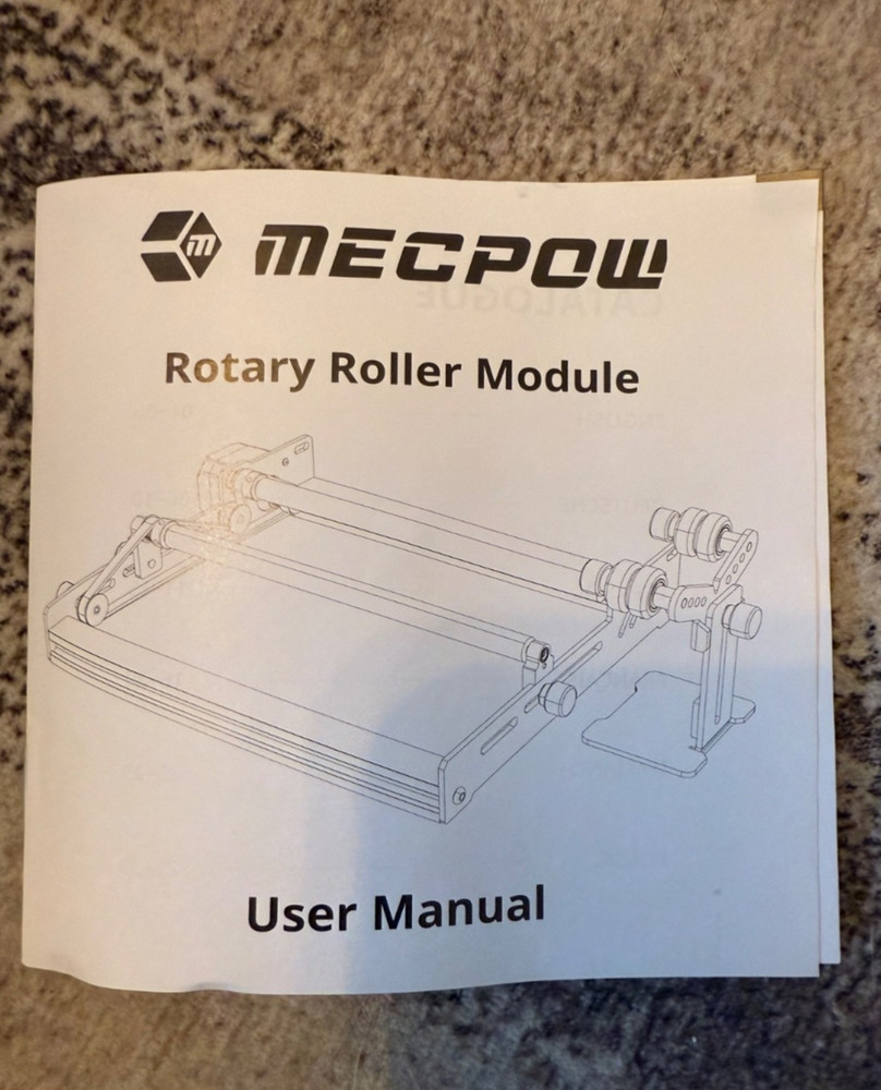 Mecpow G3 Pro Laser Rotary Roller for Engraving Round Objects with Adjustable