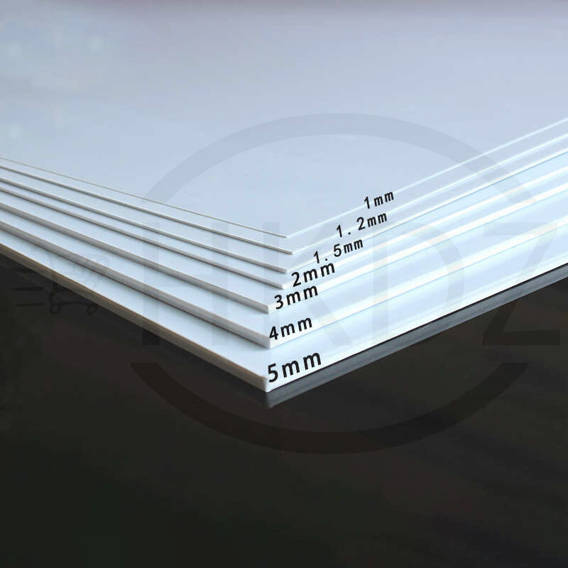 White ABS Plastic Sheet Plastic Plate Board DIY Project Model Thickess 1mm -40mm