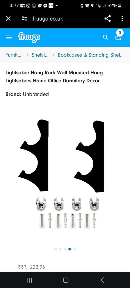 light saber sword wall display Samauri Low Profile Decor