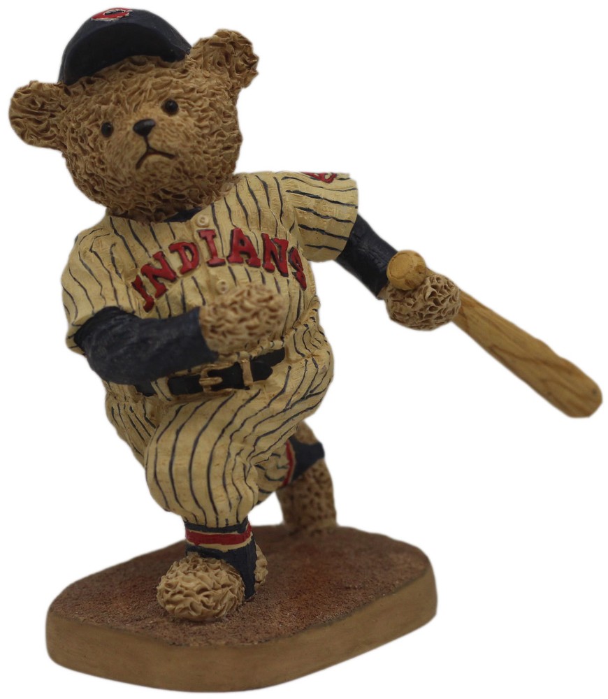 Cleveland Indians Cooperstown Ceramic Bear Numbered in Box