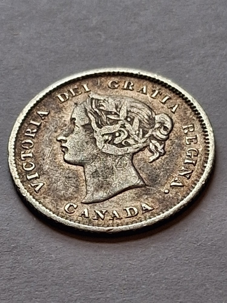 1899 Canada Queen Victoria Silver 5 Cents