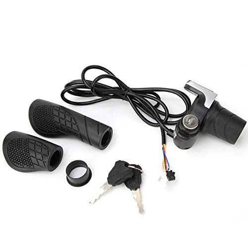 36V Twist Grip Throttle with LCD Display (Power Indicator) & Key Lock -