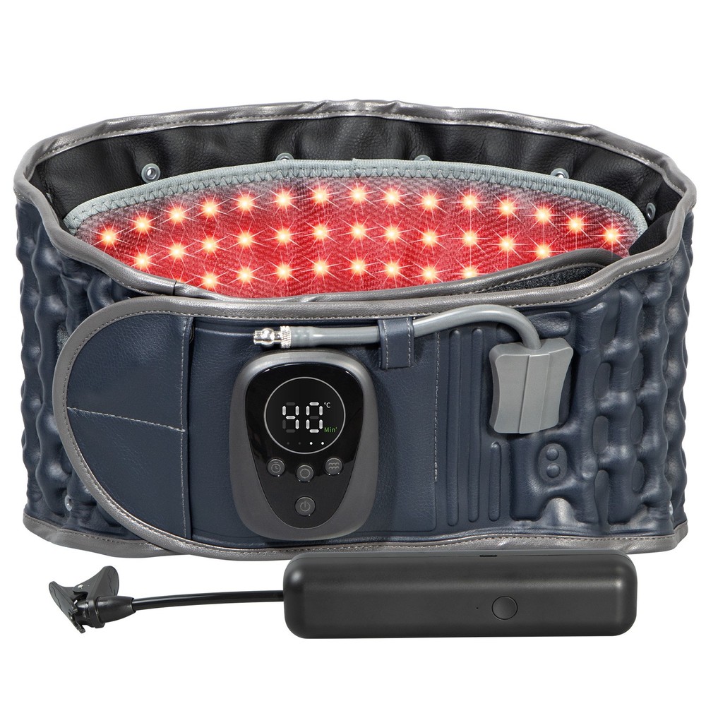 HONGJING Red Light Heating Decompression Belt with Electric Pump for Lower Back