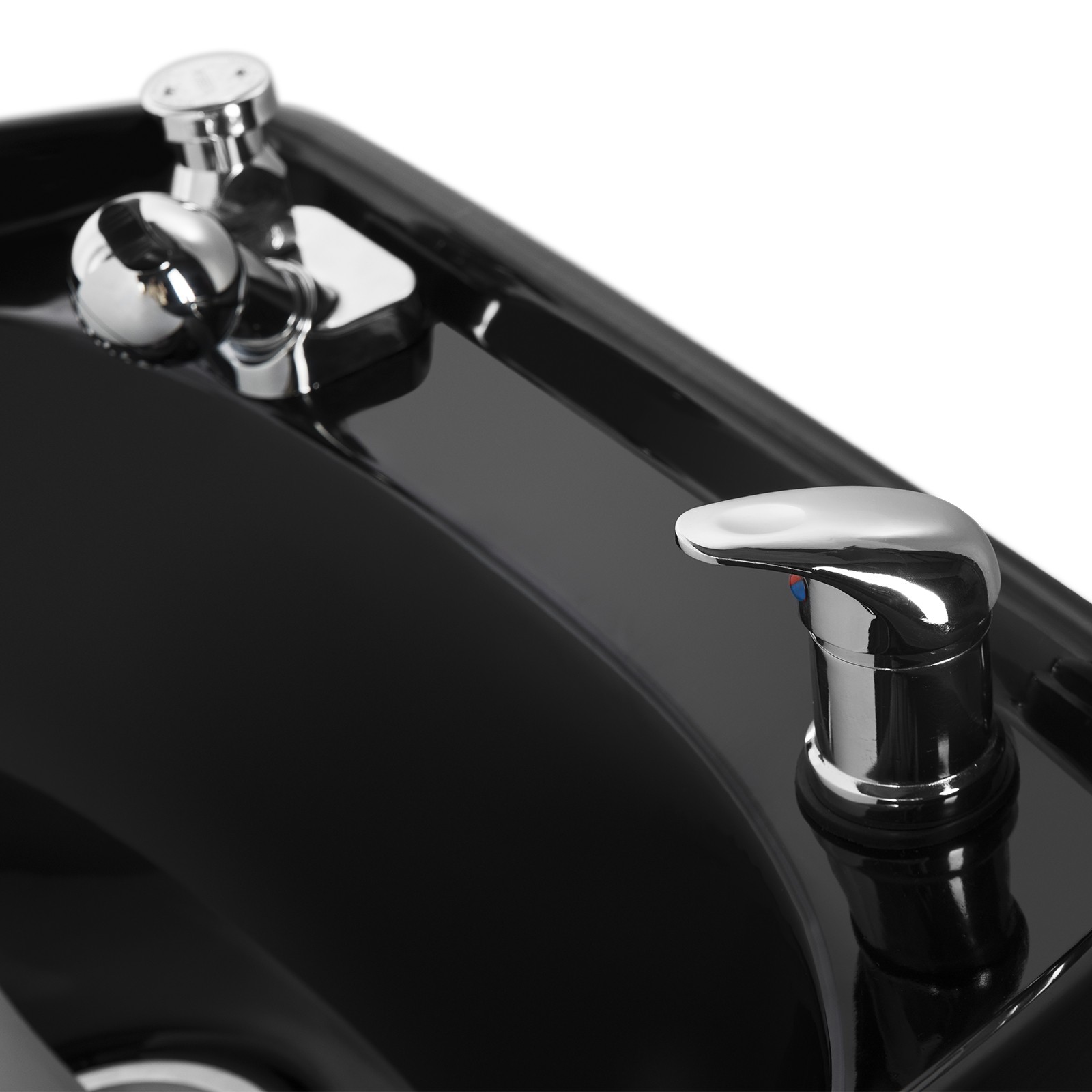 Barber Backwash Unit Shampoo Chair Ceramic Bowl Sink Beauty Salon Spa w/Footrest