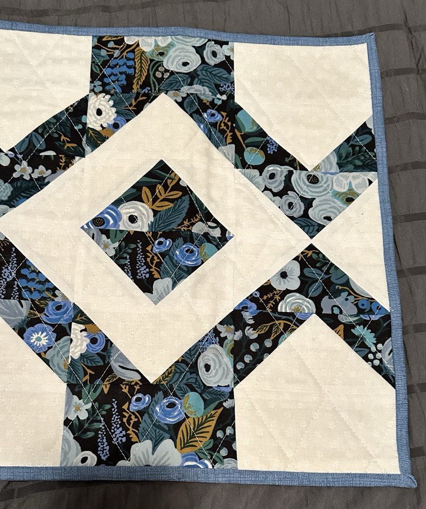 Handmade Machine Quilted Table Runner 15.25” X 48.25”