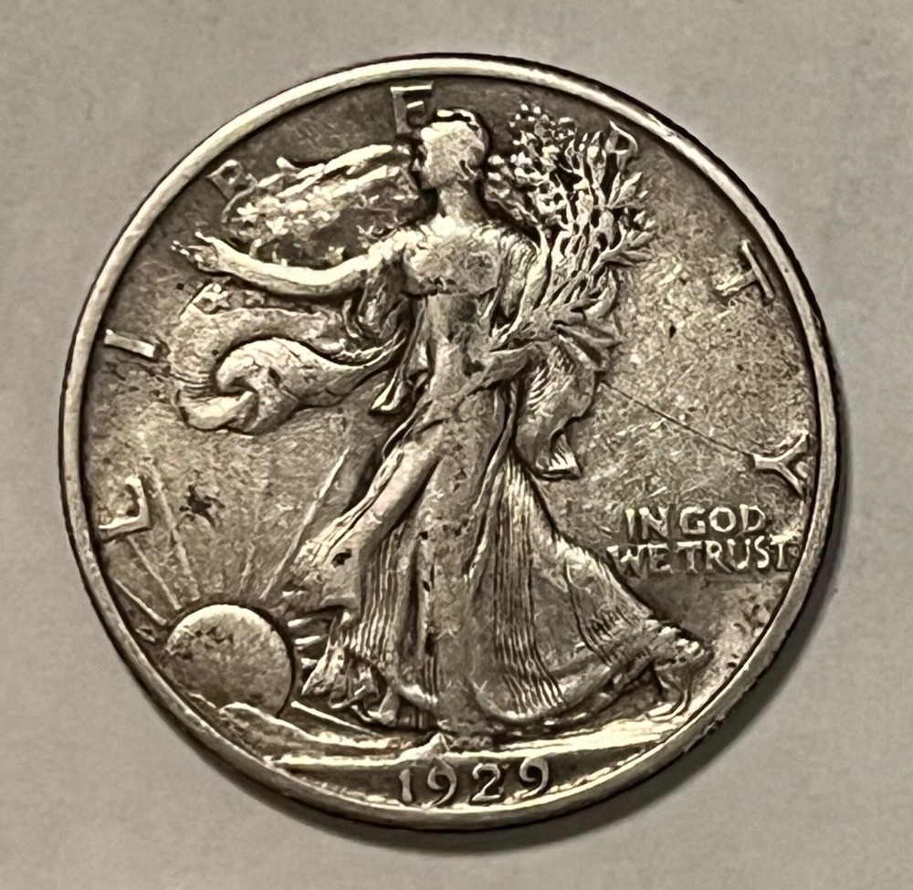 1929-d Walking Liberty Dollar. , XF, better date