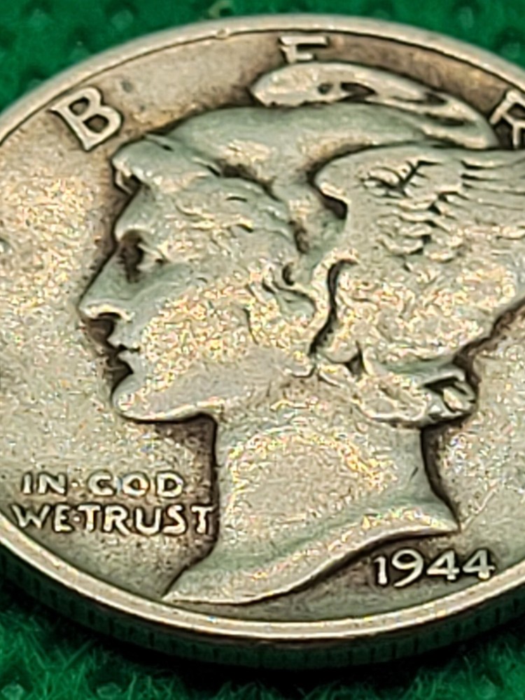 1944 Dime With Error "In Cod We Trust"