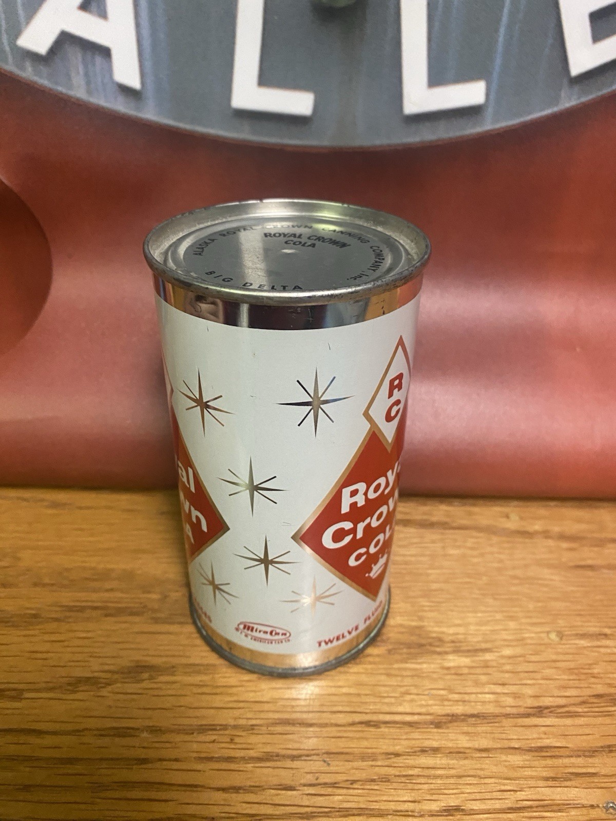 Royal Crown Flat Top Soda Can Rc Cola Old Vintage Columbus Ga