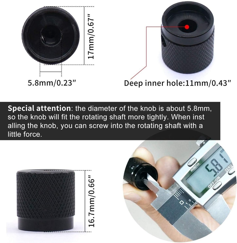 Precision Aluminum Knobs for Sound Equipments