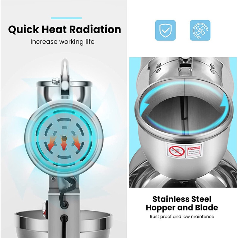 250W Electric Ice Shaver Crusher Snow Cone Maker Machine 440Lbs Stainless Steel