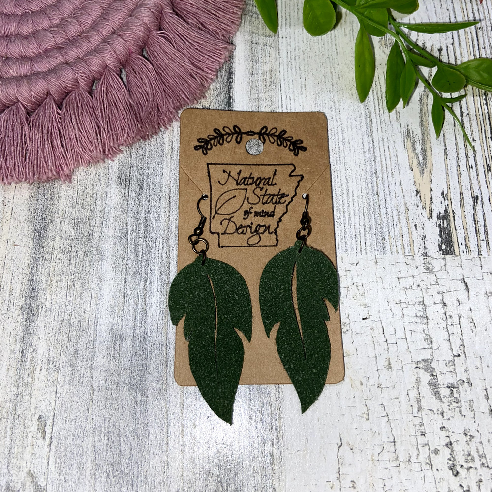 Handmade Boho Felt Dangle Earrings