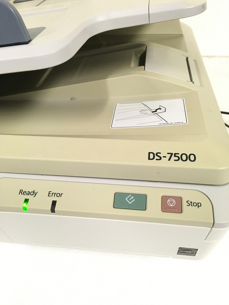 Epson WorkForce DS-7500 Document Sheet Scanner 5,942 Scan Count w/ Ac Adapter