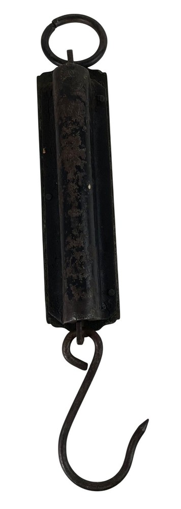 American Improved Spring Balanced Vintage Hanging Scale 25 lbs Brass