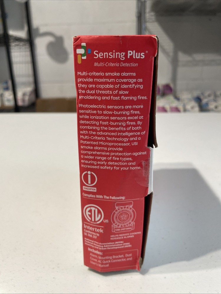 Hardwired and 10-Year Battery Backup Smoke Detector with Ionization Sensor