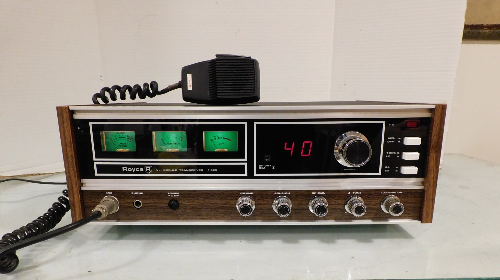 Royce 1-625 40 Channel CB Radio Base Station Excellent Condition