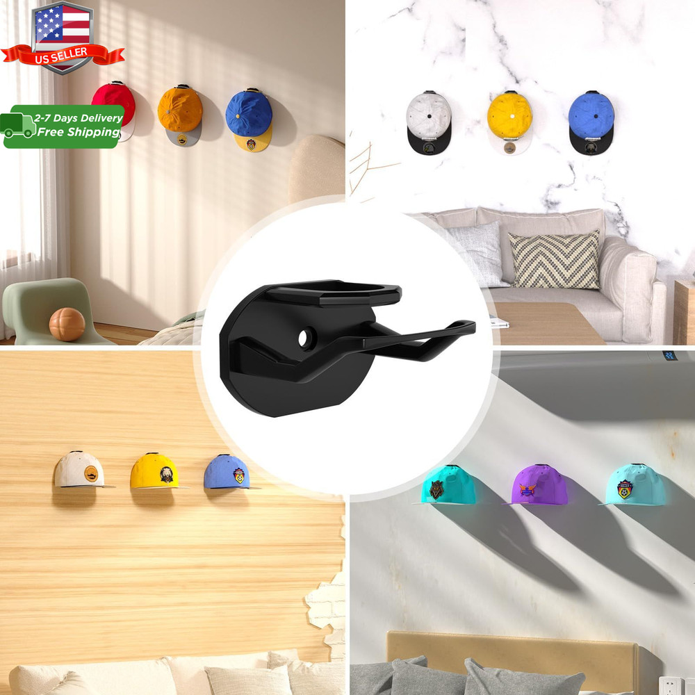 22pcs Baseball Hat Rack Wall Mount Super Strong Hat Rack Display Hooks for Wall