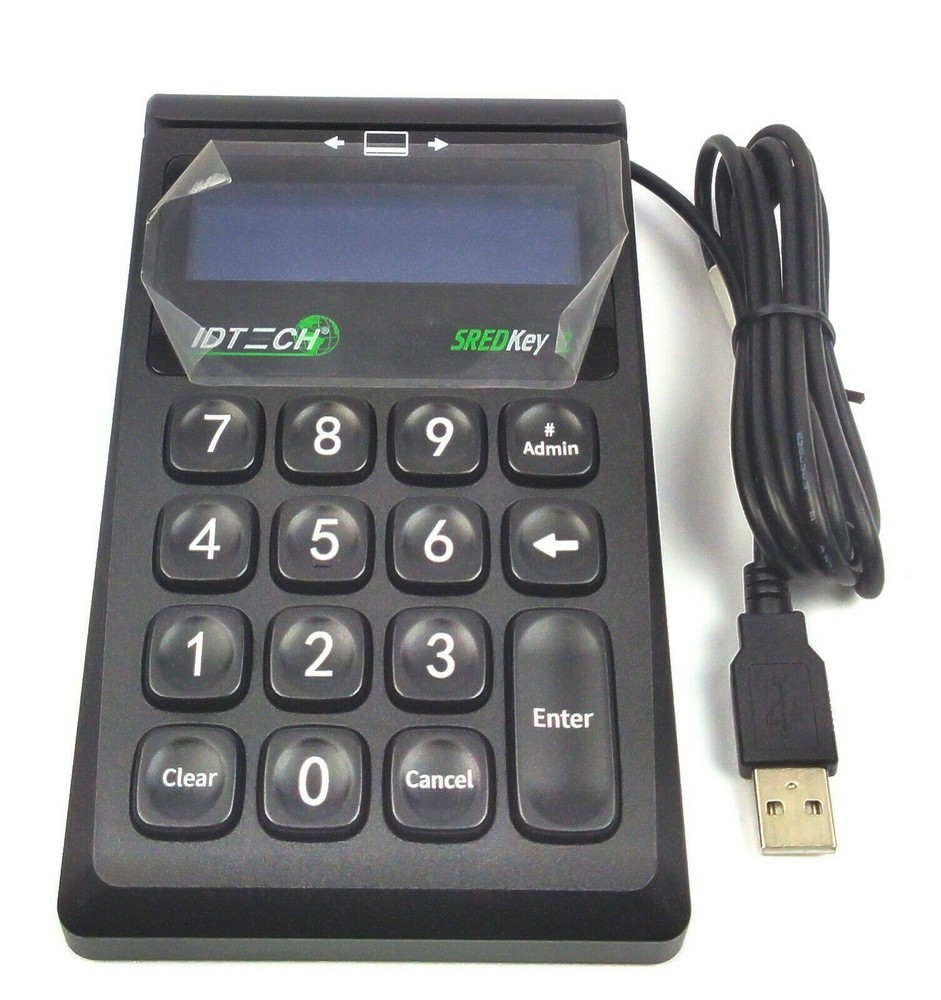 ID Tech SREDKey 2 Key Pad with MSR USB KB Enhanced Format IDSK2-534E