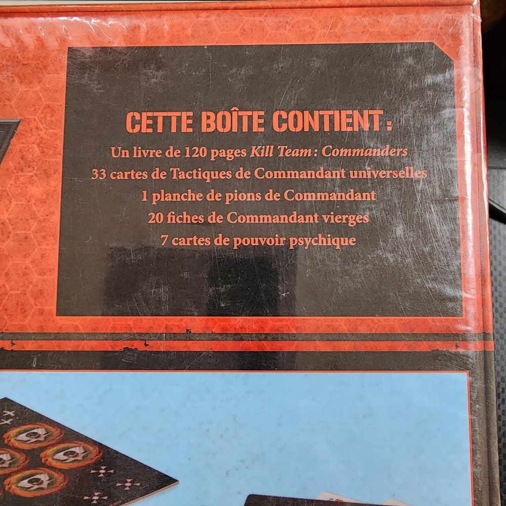 Warhammer 40K Kill Team Commanders Set D'Extension FRENCH LANGUAGE New & Sealed