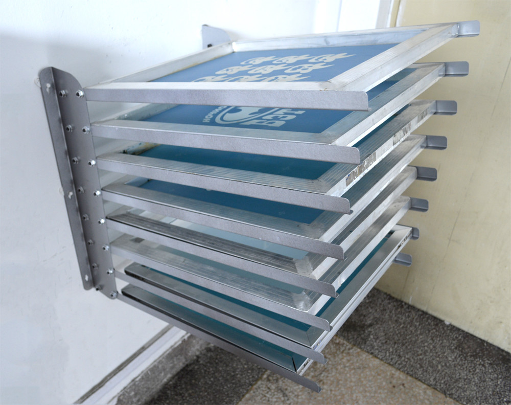 8 Layer Screen Printing Screen Frame Holder Wall Mounting Holder Storage Shelf