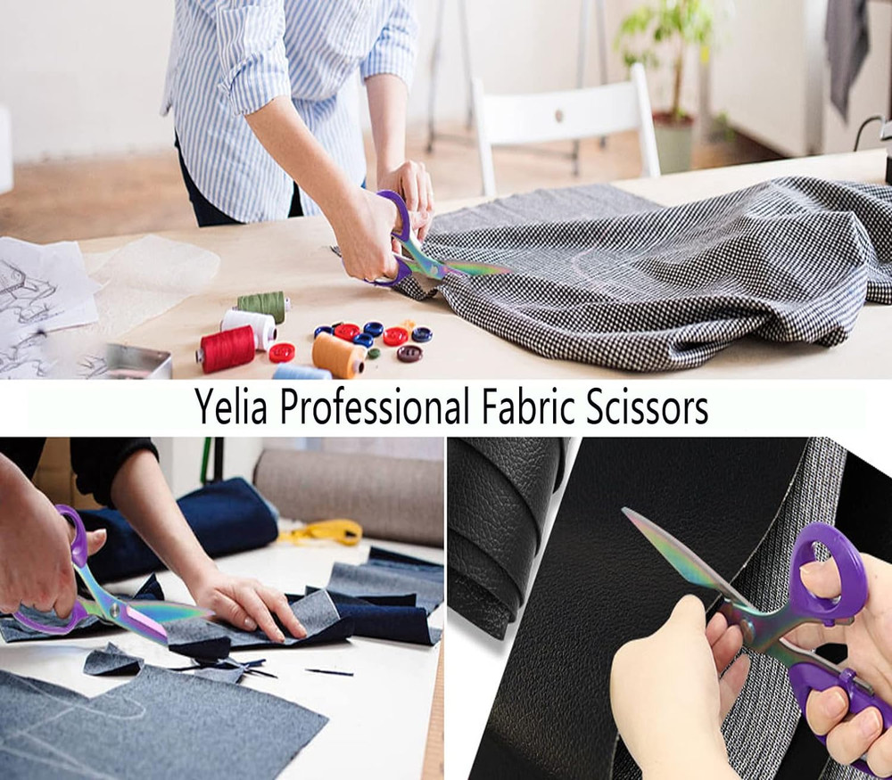 Fabric Scissors Professional Tailor Scissors Multifunctional Ultra-Sharp Ti...