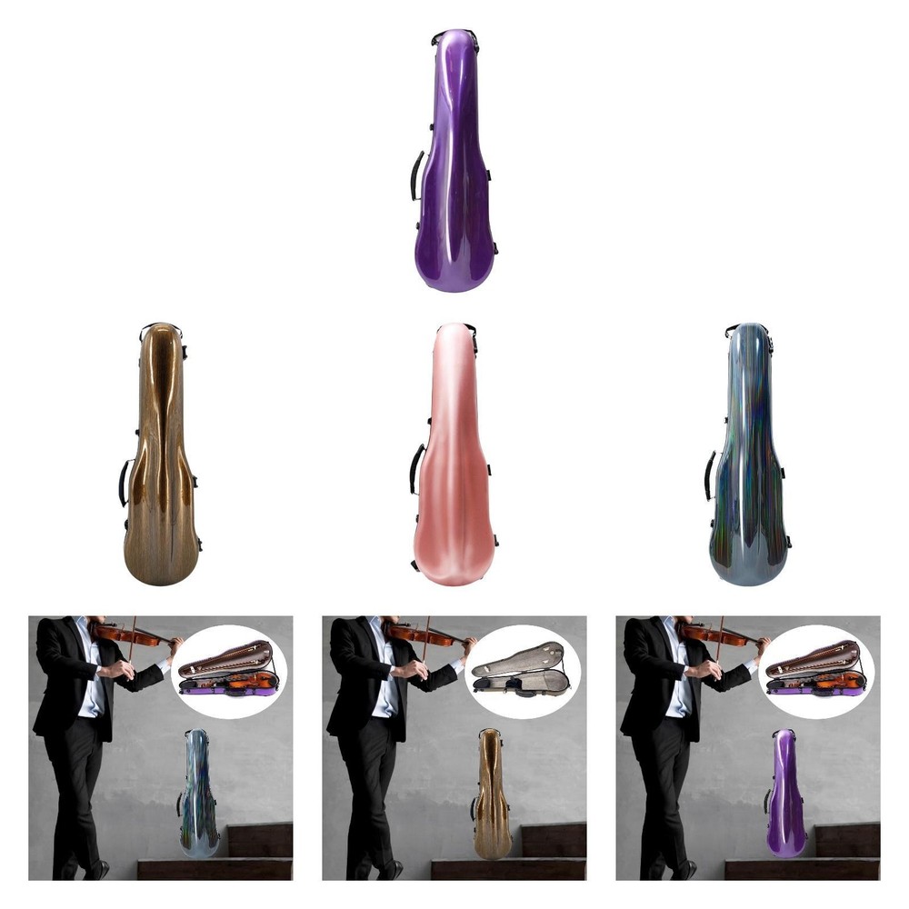 4/4 Hard Case Backpack Bow Holder Adjustable Shoulder Straps Dustproof with