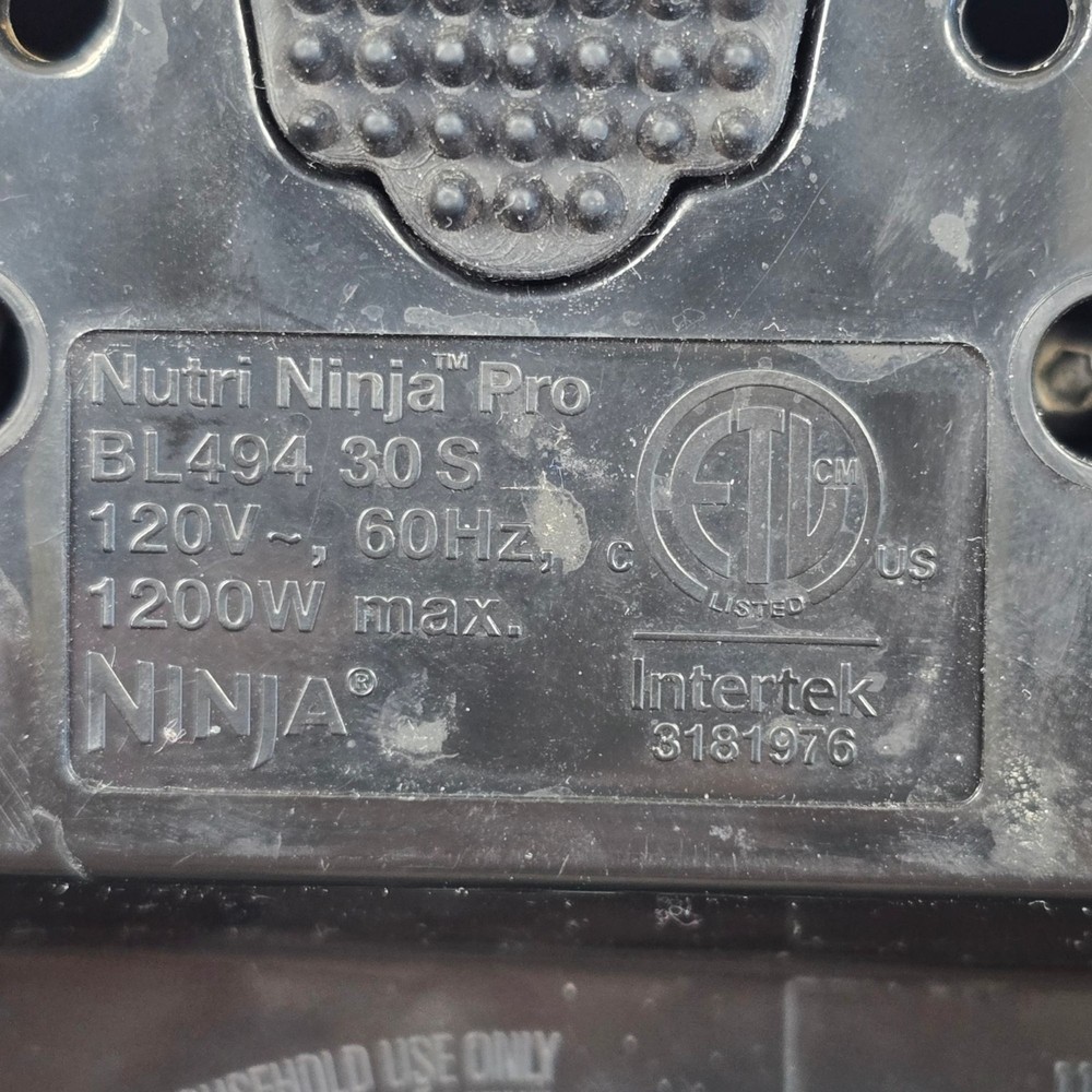 Ninja Replacement Blade Nutri Ninja Pro BL494 72 Oz Blender
