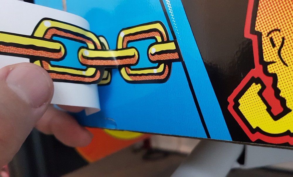 Judge Dredd - Pinball Machine Cabinet Front Decals